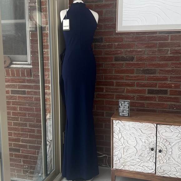 Chiara Boni Gudrum Halter Ruffle Gown NWT Size 10 - Picture 8 of 10